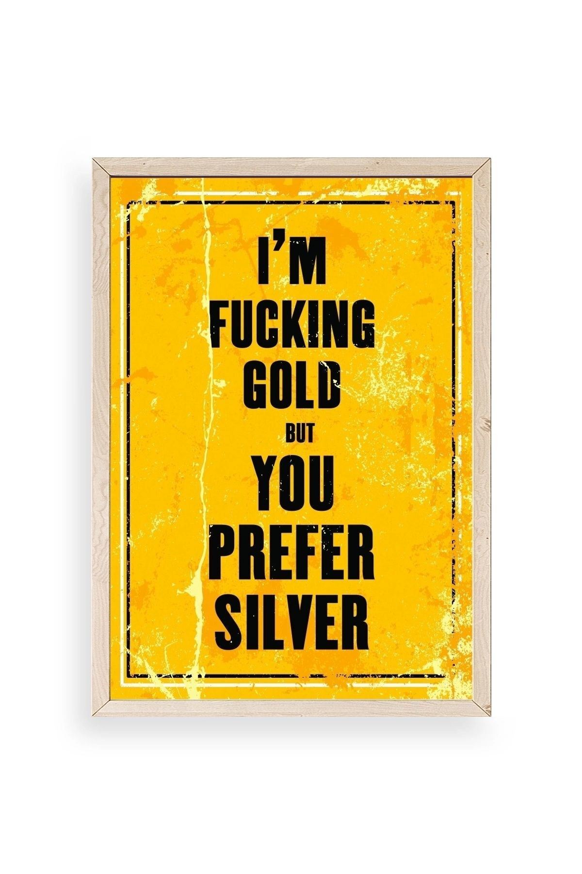 Motto Ahşap Çerçeveli Tablo 30 x 42