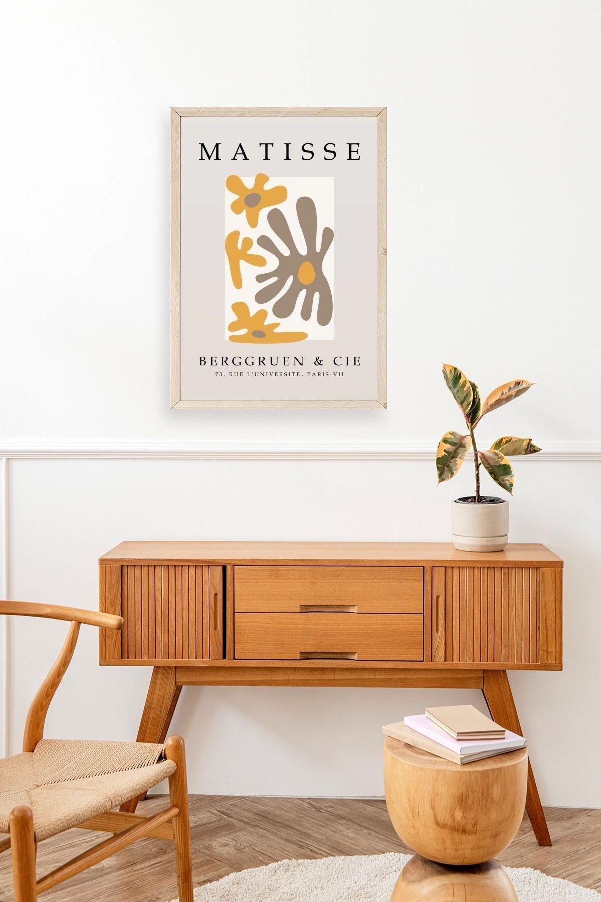 Modern Ahşap Çerçeveli Tablo 30 x 42