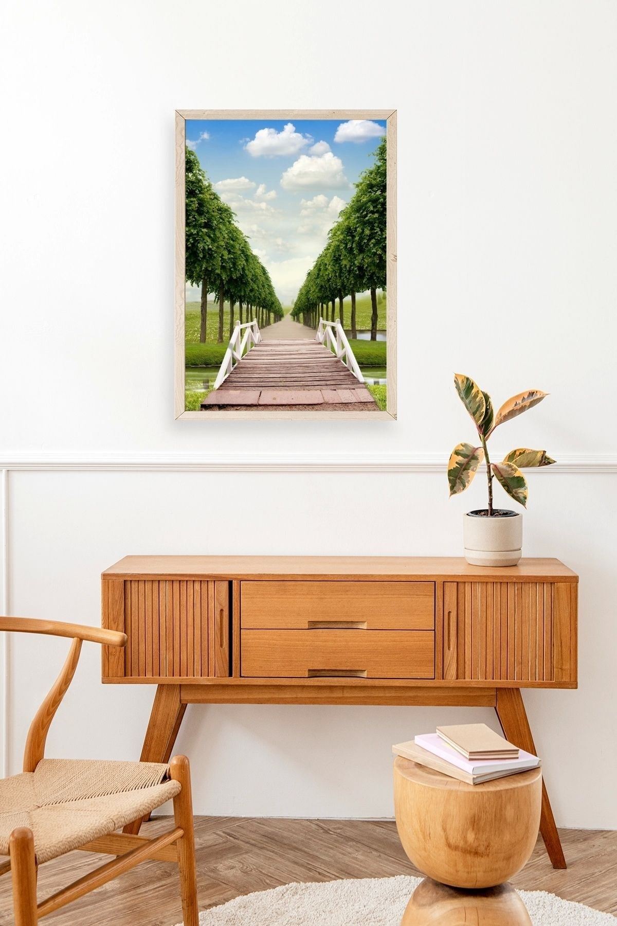 Manzara Ahşap Çerçeveli Tablo 30 x 42