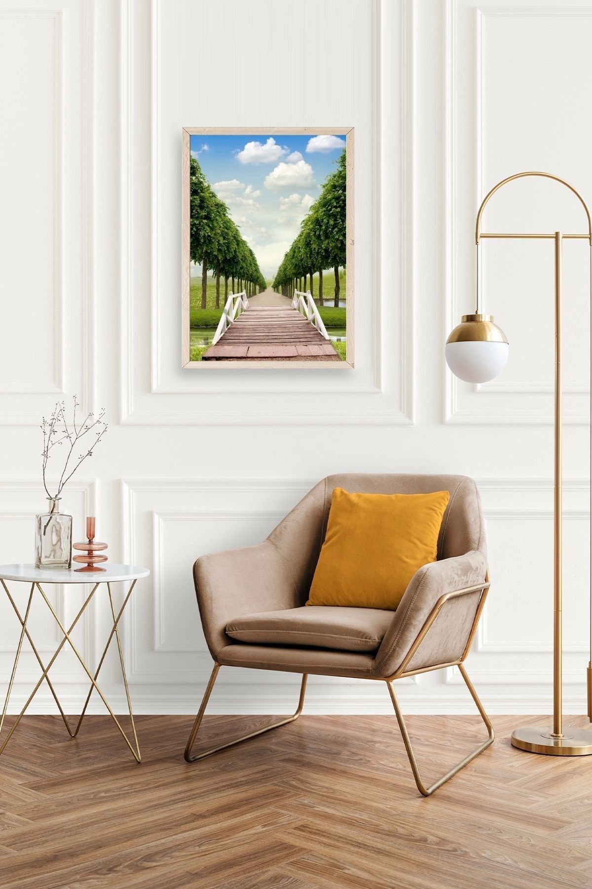 Manzara Ahşap Çerçeveli Tablo 23 x 30