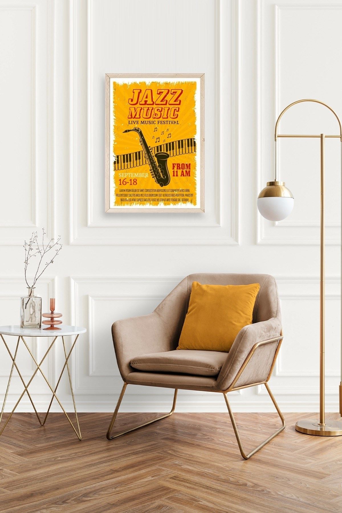 Jazz Ahşap Çerçeveli Tablo 30 x 42