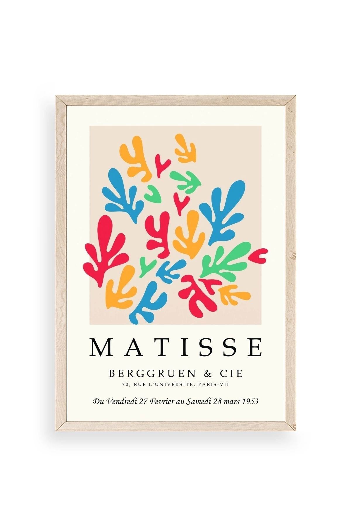 Fransız Ahşap Çerçeveli Tablo 50 x 70