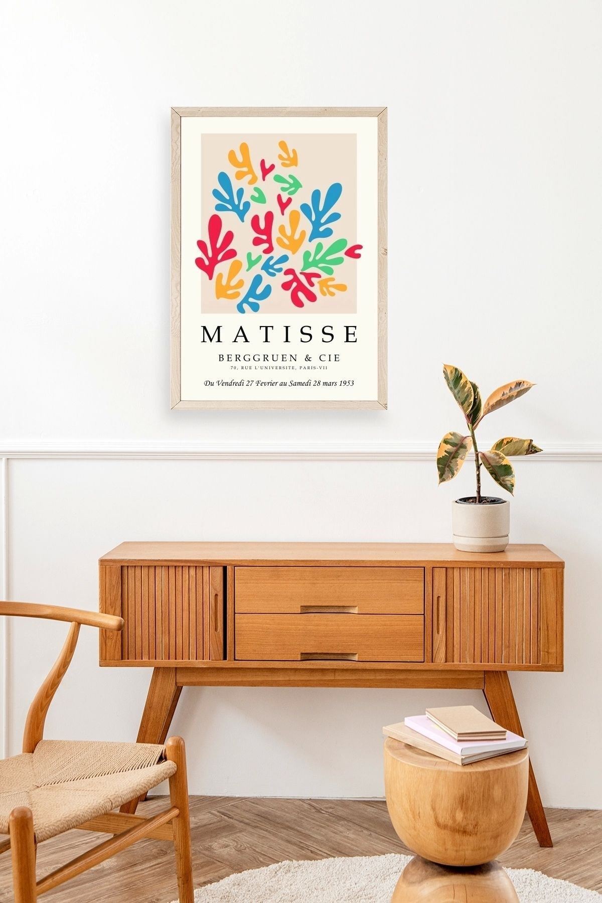 Fransız Ahşap Çerçeveli Tablo 50 x 70