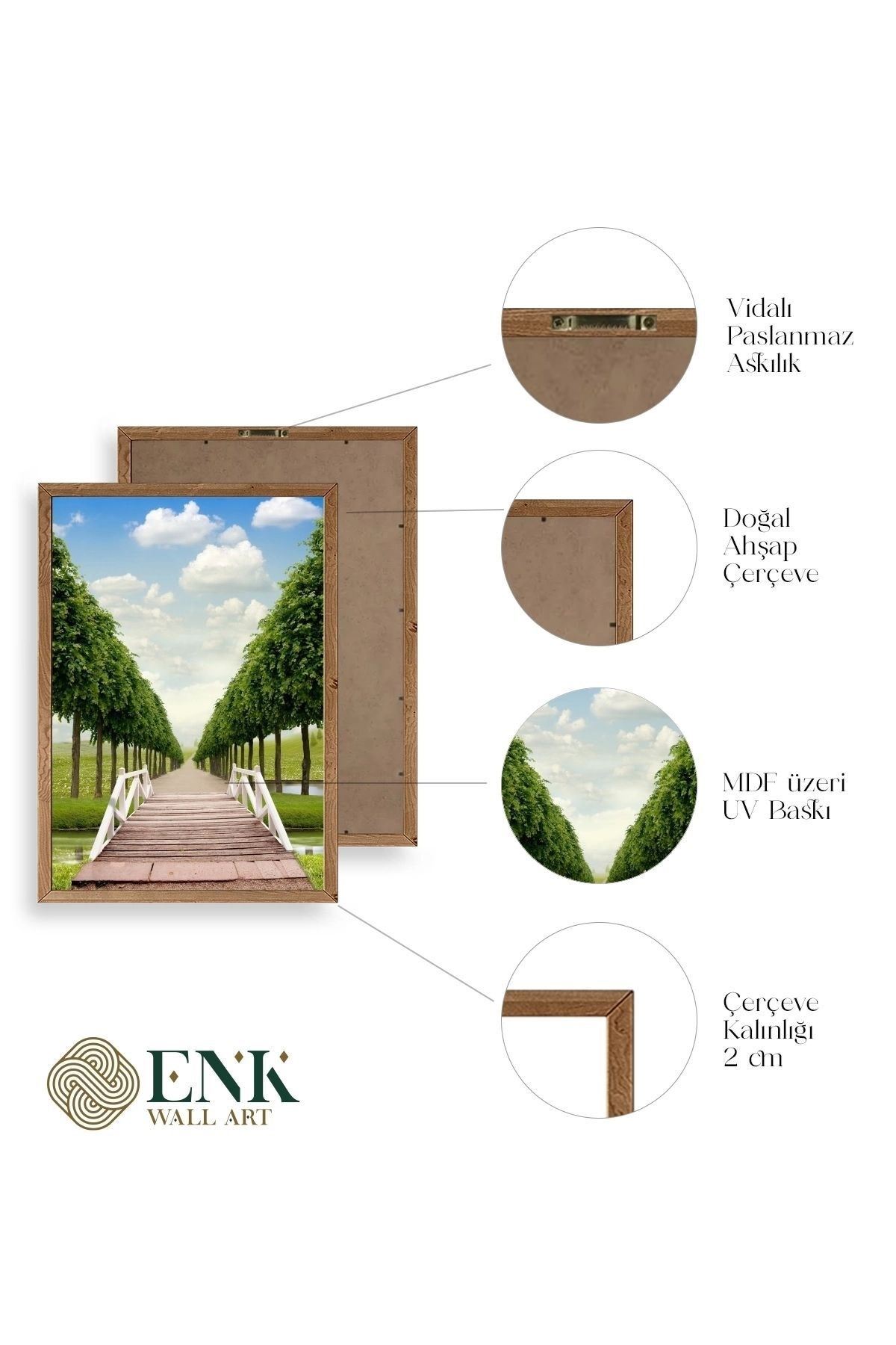Manzara Ahşap Çerçeveli Tablo 23 x 30