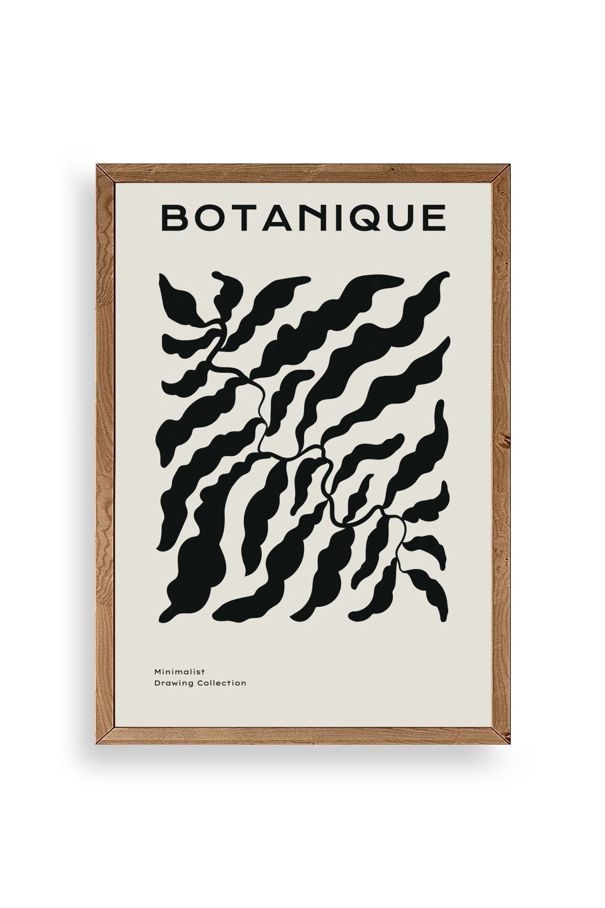 Soyut Ahşap Çerçeveli Tablo 17 x 23