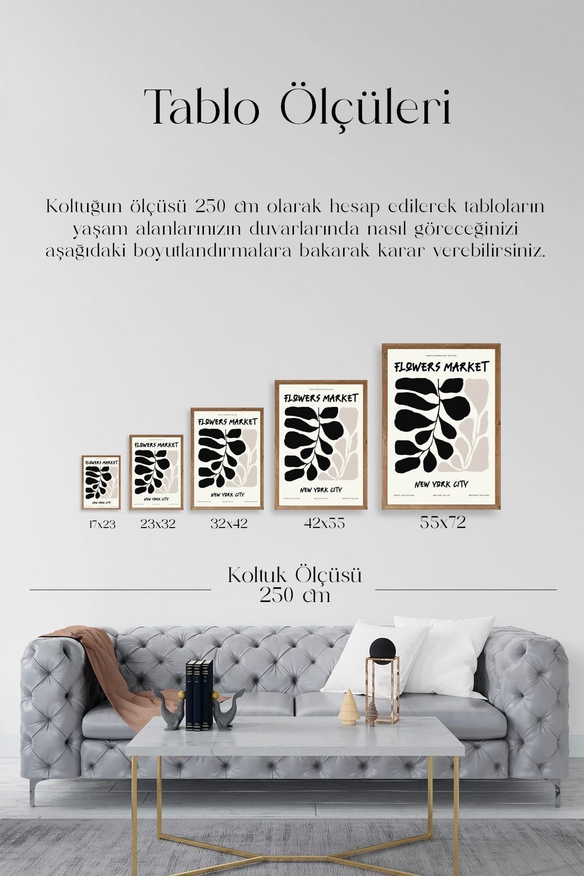 Yaprak Ahşap Çerçeveli Tablo 30 x 42