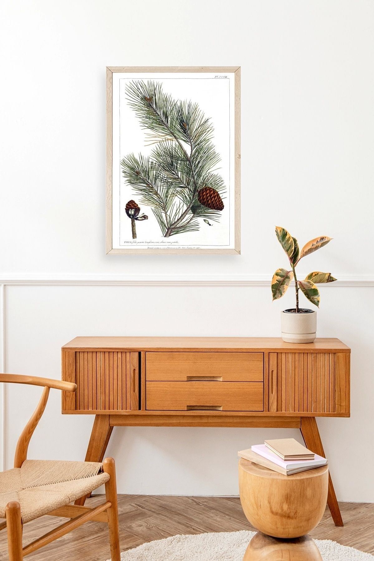 Çam Ahşap Çerçeveli Tablo 30 x 42