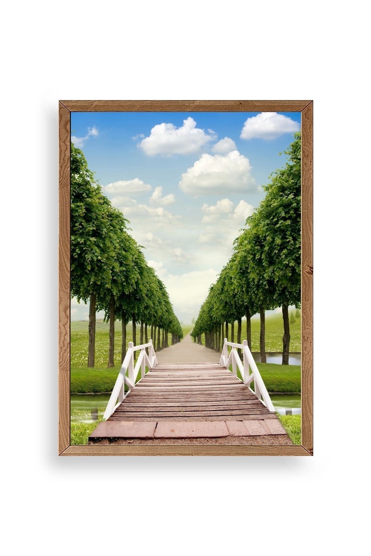 Manzara Ahşap Çerçeveli Tablo 17 x 23