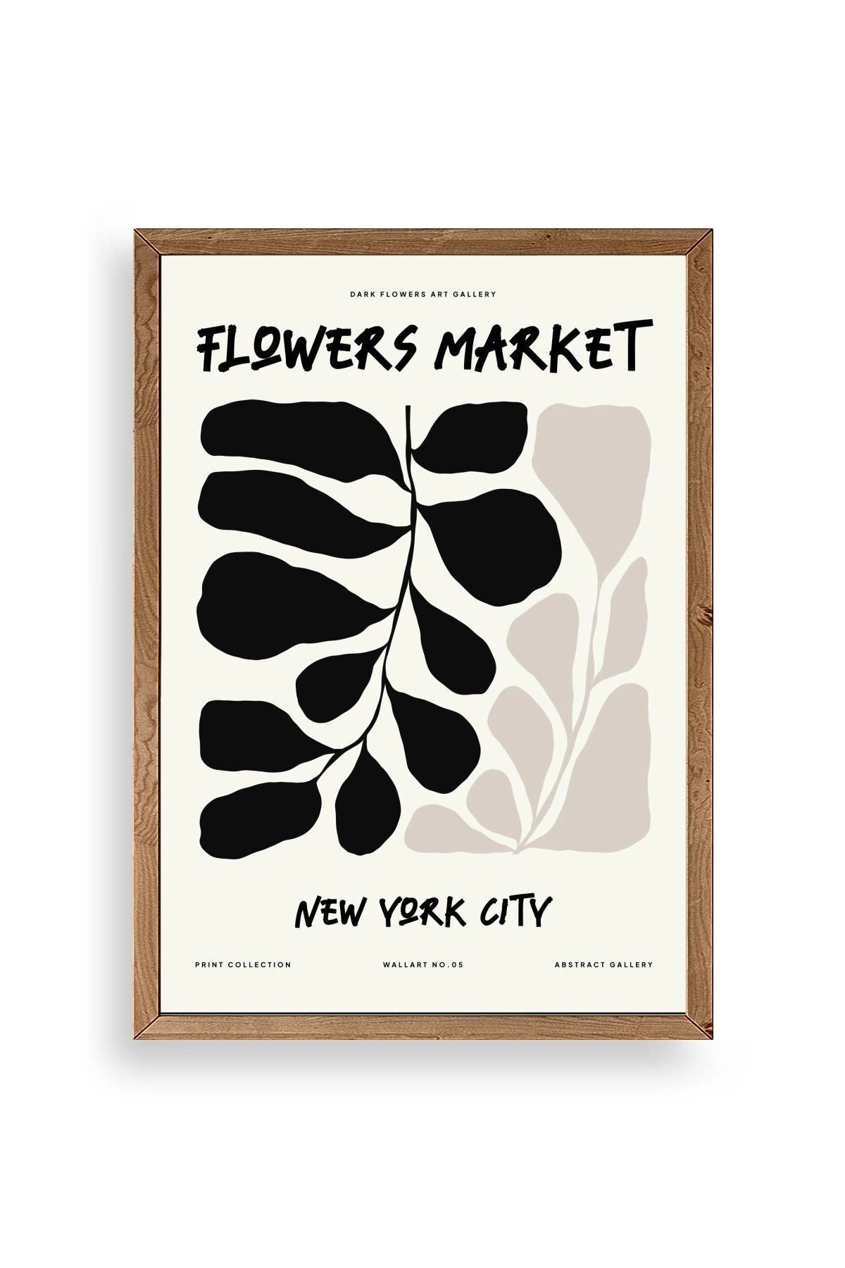 Yaprak Ahşap Çerçeveli Tablo 17 x 23