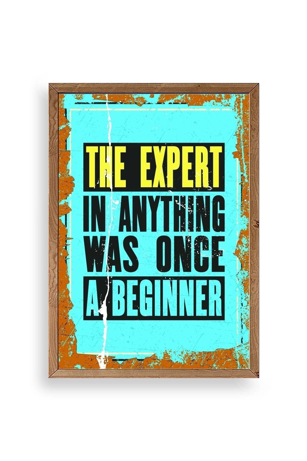 Motto Ahşap Çerçeveli Tablo 50 x 70