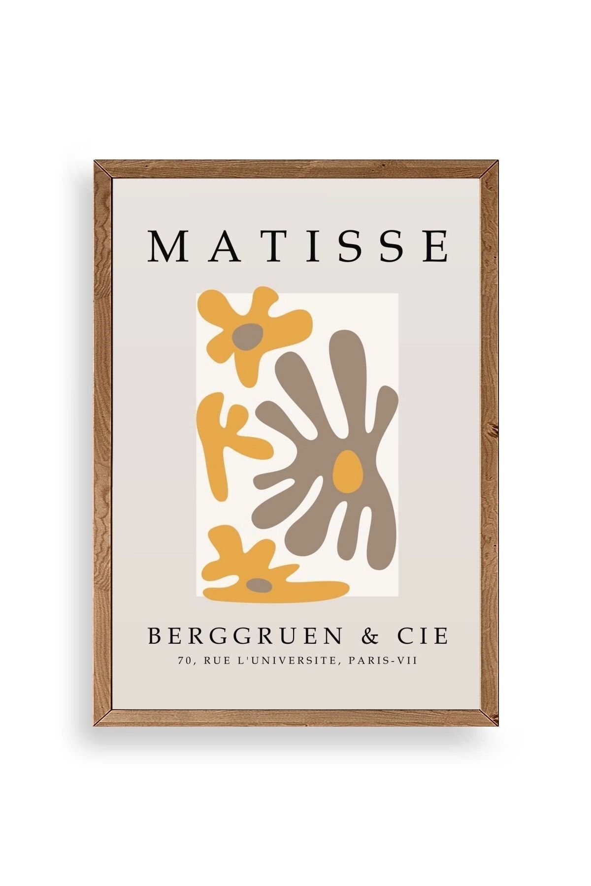 Modern Ahşap Çerçeveli Tablo 30 x 42