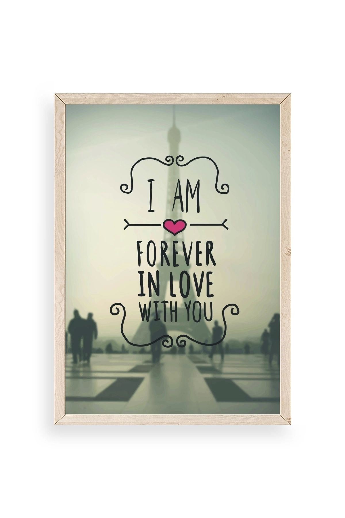 Motto Ahşap Çerçeveli Tablo 23 x 30