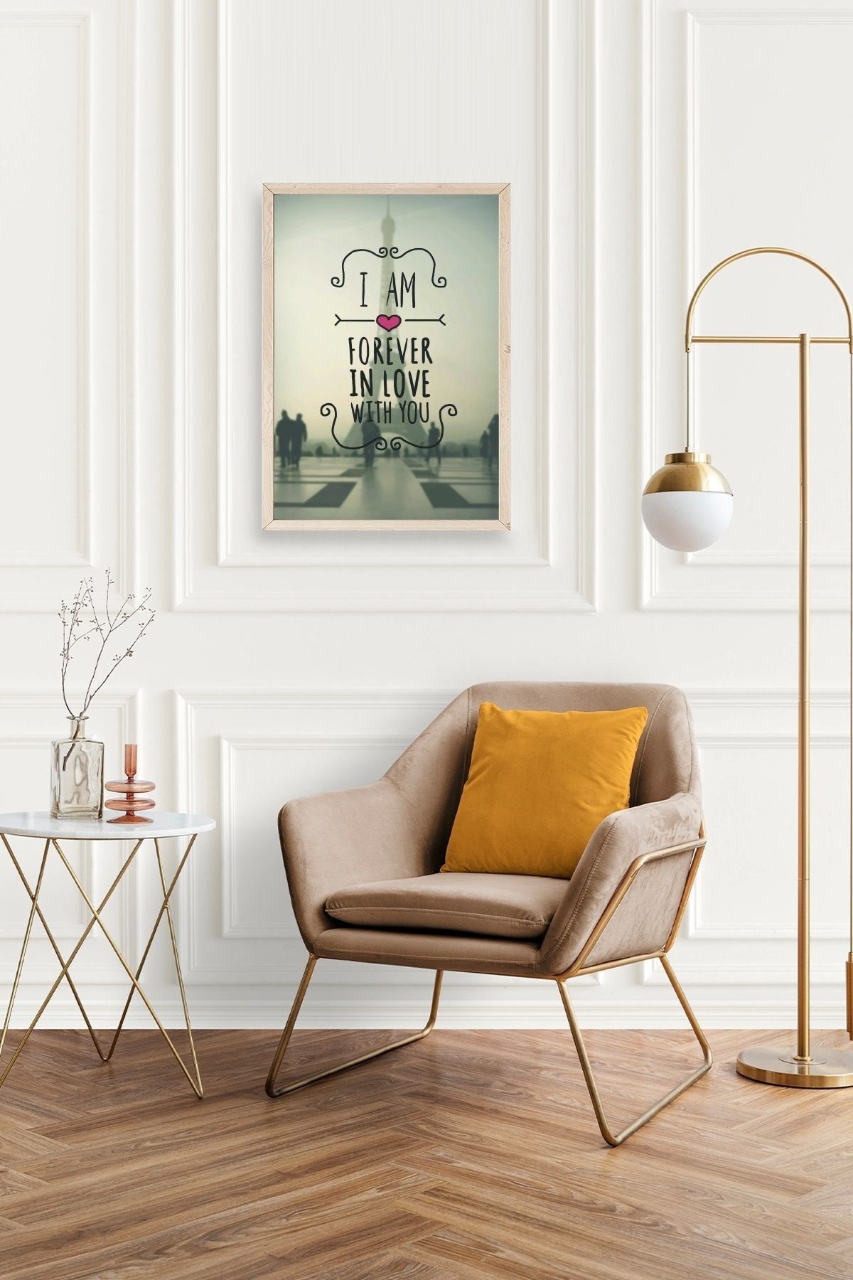 Motto Ahşap Çerçeveli Tablo 23 x 30