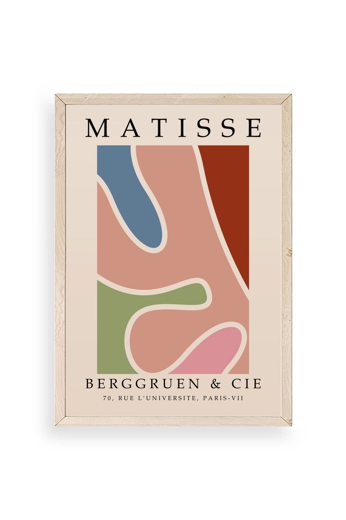 Modern Ahşap Çerçeveli Tablo 17 x 23