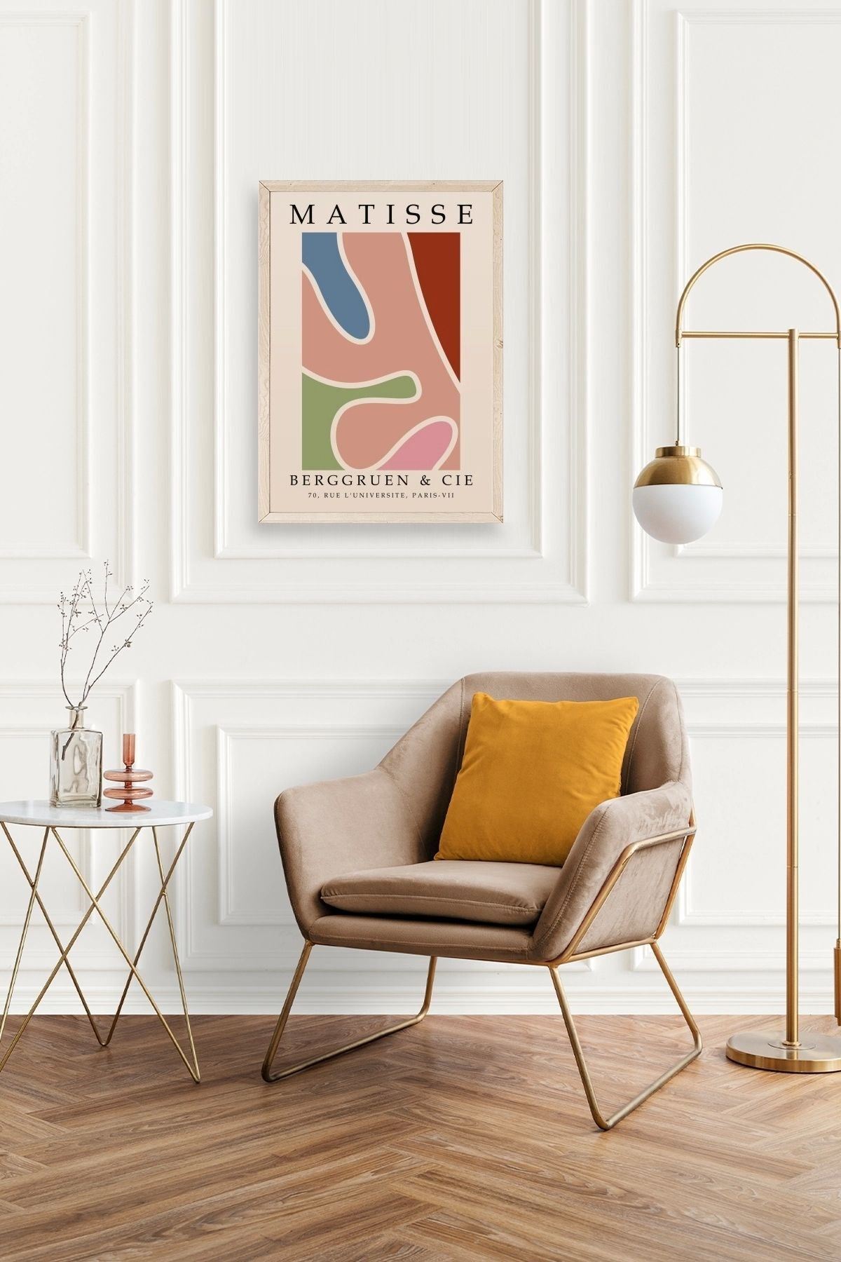 Modern Ahşap Çerçeveli Tablo 50 x 70