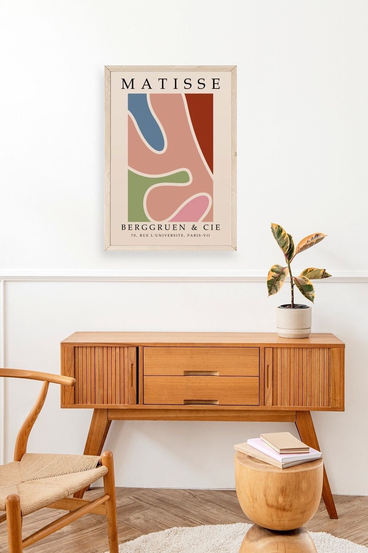 Modern Ahşap Çerçeveli Tablo 23 x 30