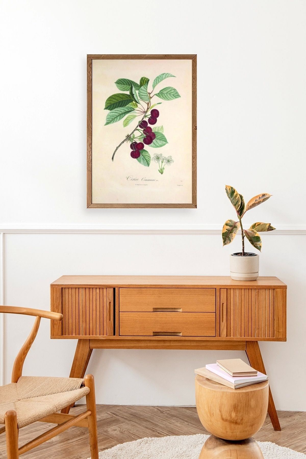 Meyveler Ahşap Çerçeveli Tablo 50 x 70