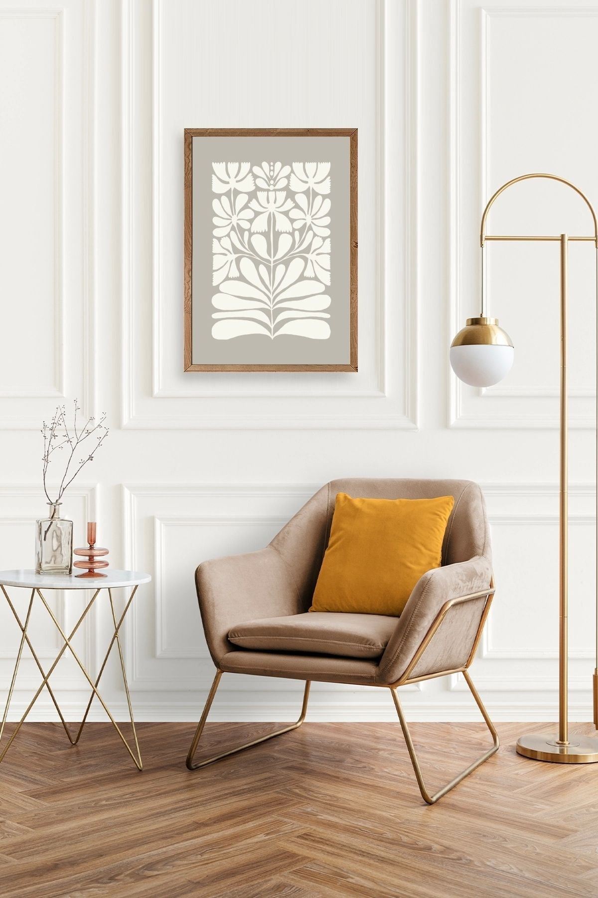 Desen Ahşap Çerçeveli Tablo 23 x 30