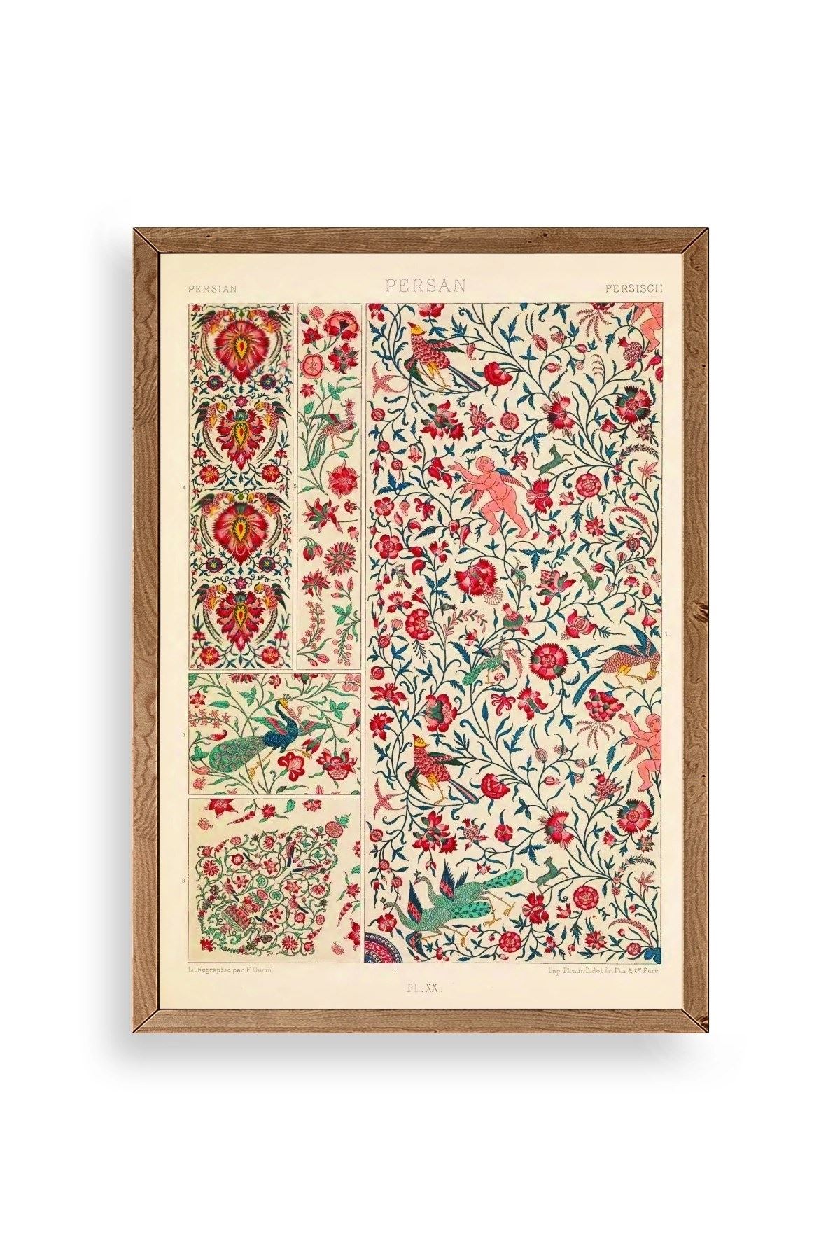 Desen Ahşap Çerçeveli Tablo 30 x 42