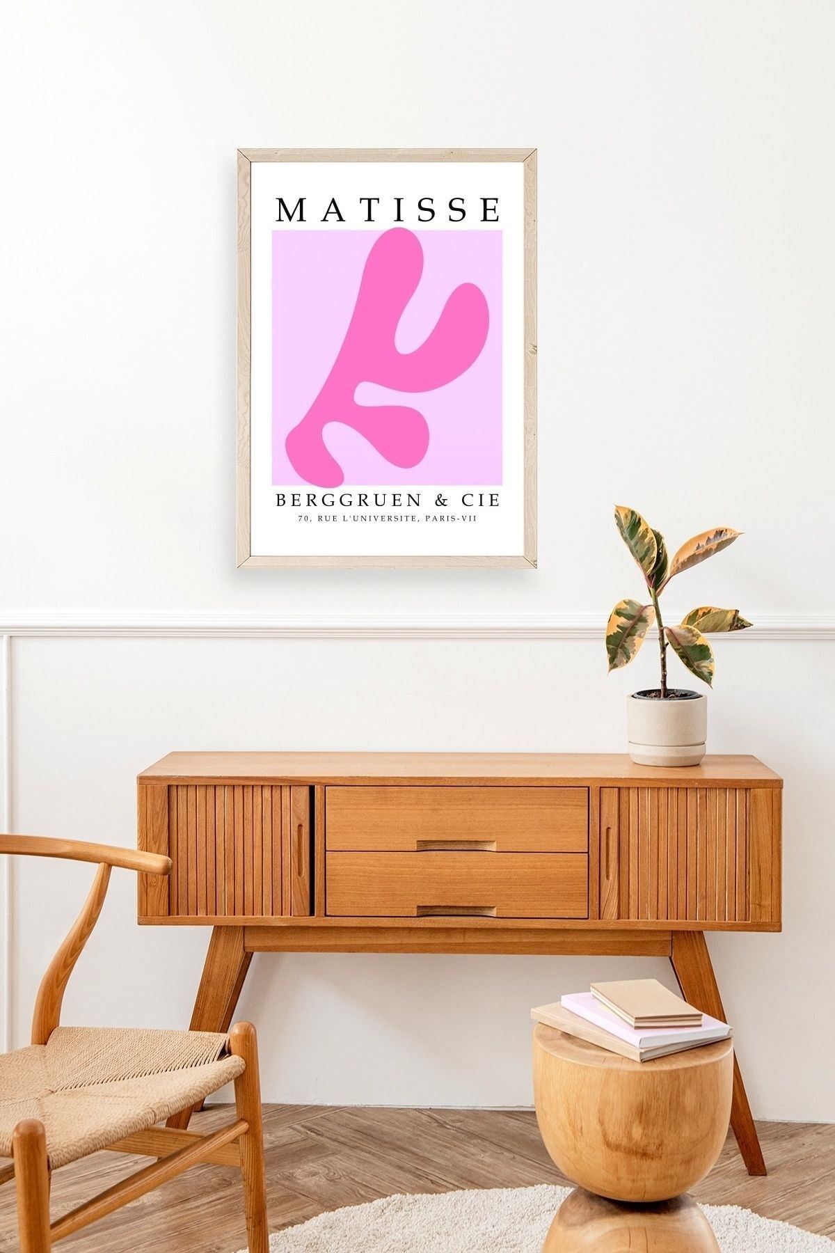 Fransız Ahşap Çerçeveli Tablo 17 x 23