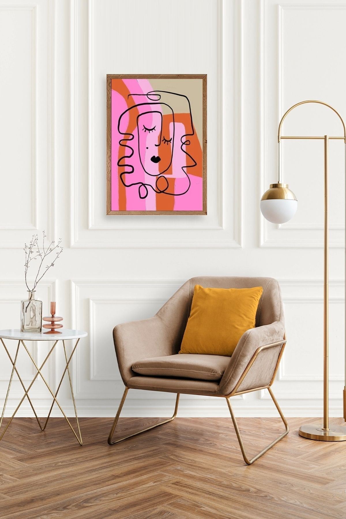 Motto Ahşap Çerçeveli Tablo 23 x 30