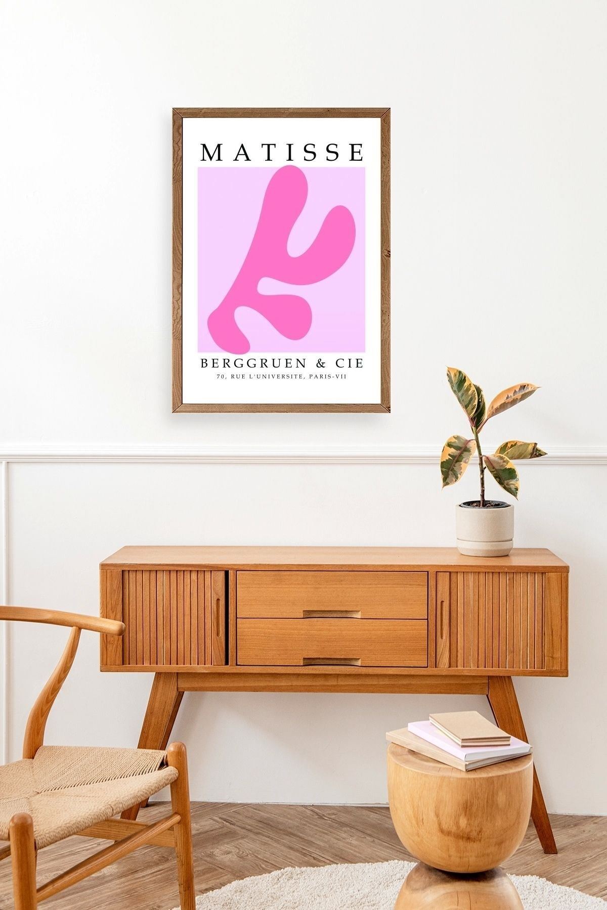 Fransız Ahşap Çerçeveli Tablo 17 x 23