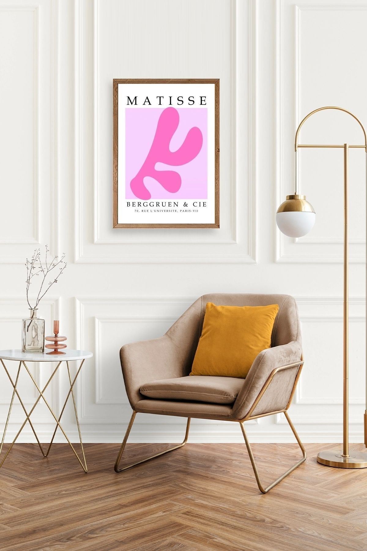 Fransız Ahşap Çerçeveli Tablo 50 x 70