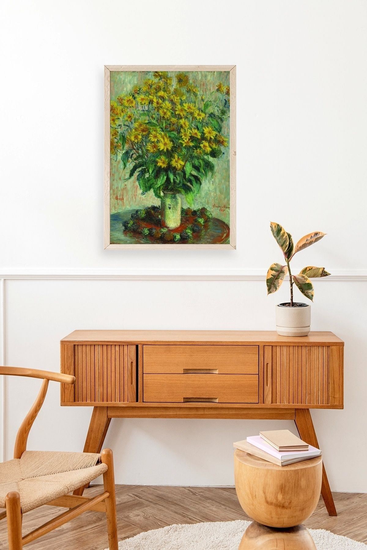 Ağaç Ahşap Çerçeveli Tablo 23 x 30