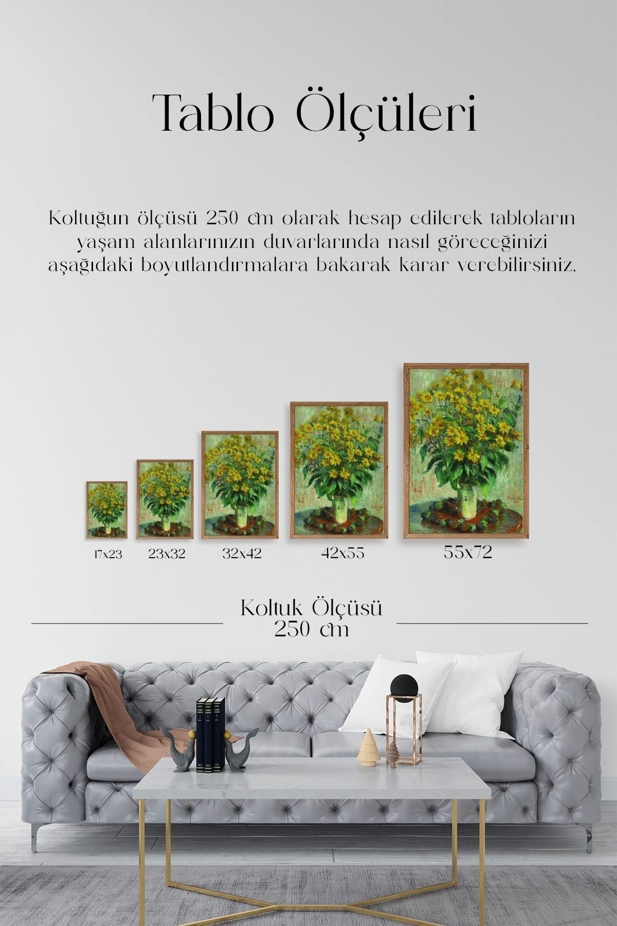 Ağaç Ahşap Çerçeveli Tablo 30 x 42
