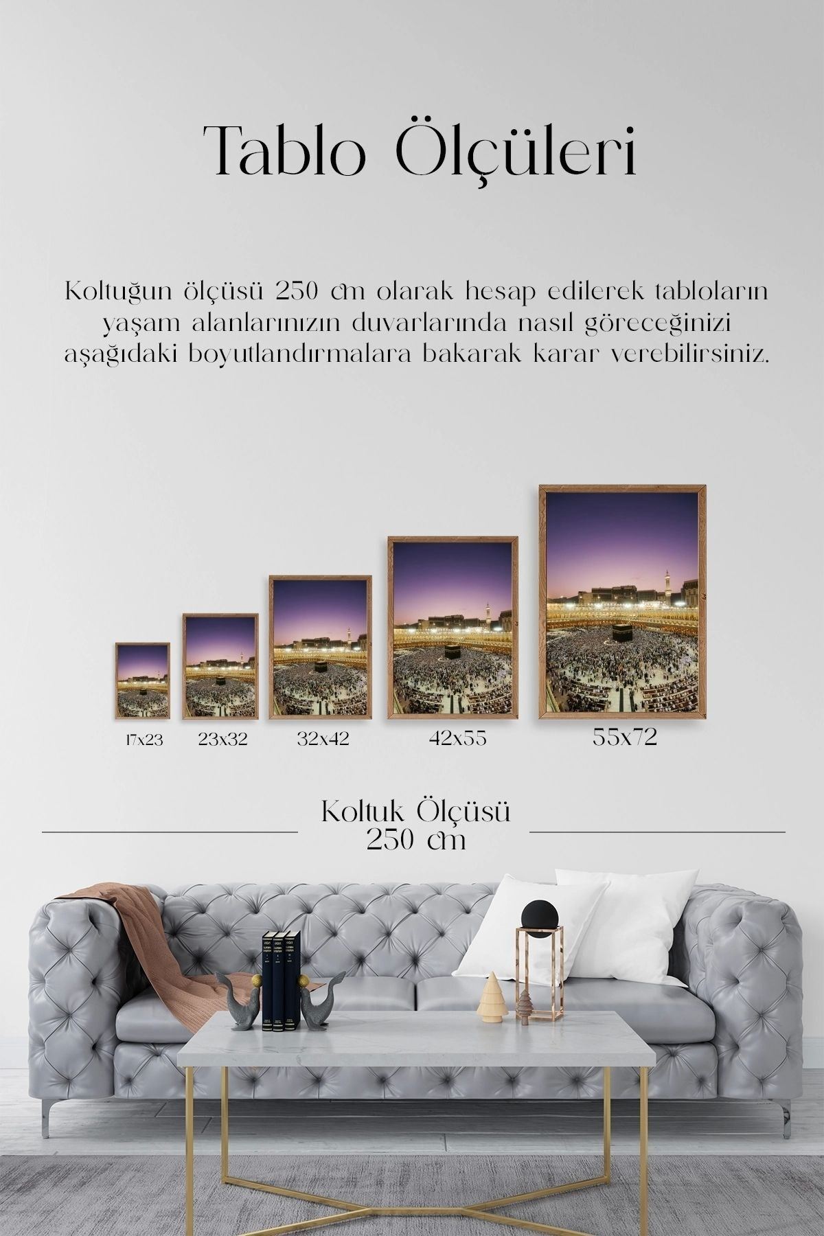Kabe Ahşap Çerçeveli Tablo 50 x 70