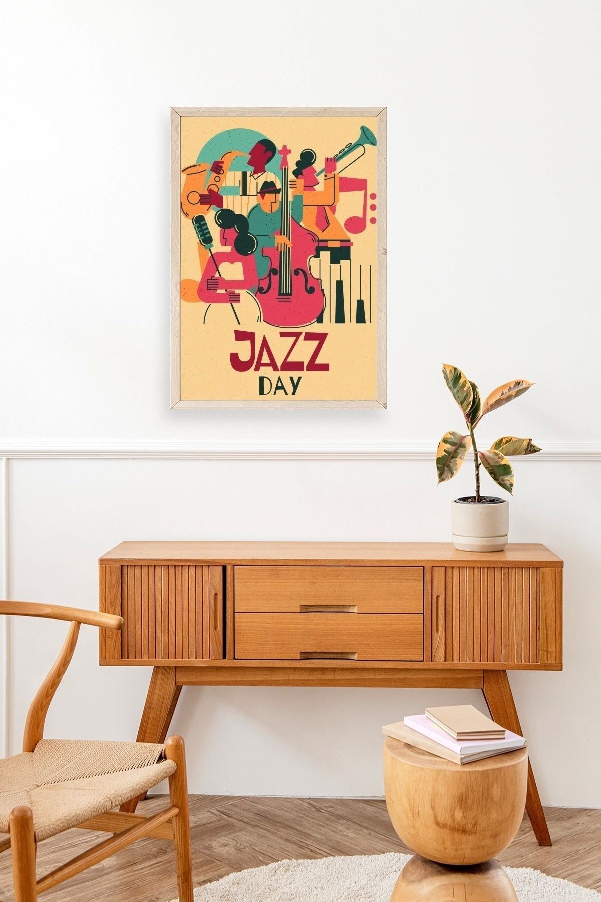 Jazz Ahşap Çerçeveli Tablo 23 x 30