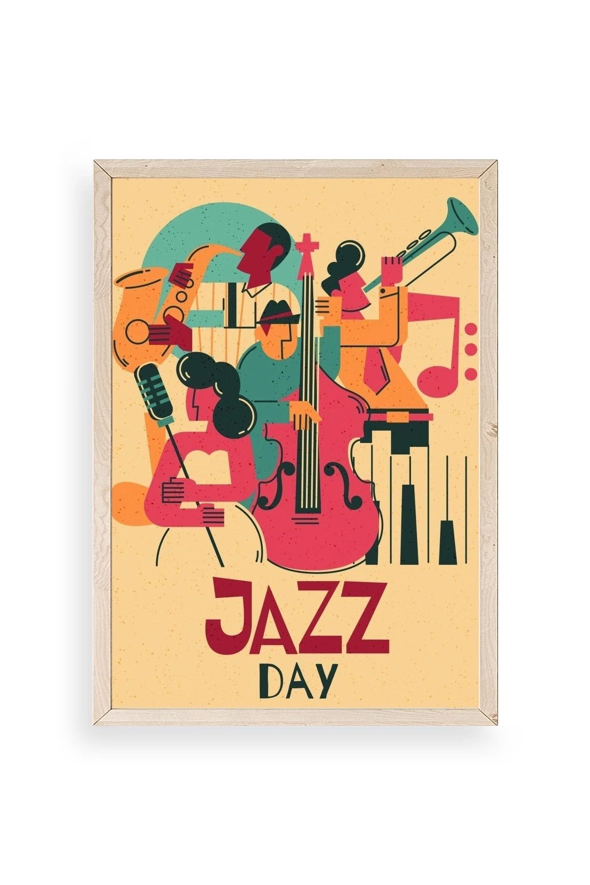 Jazz Ahşap Çerçeveli Tablo 30 x 42