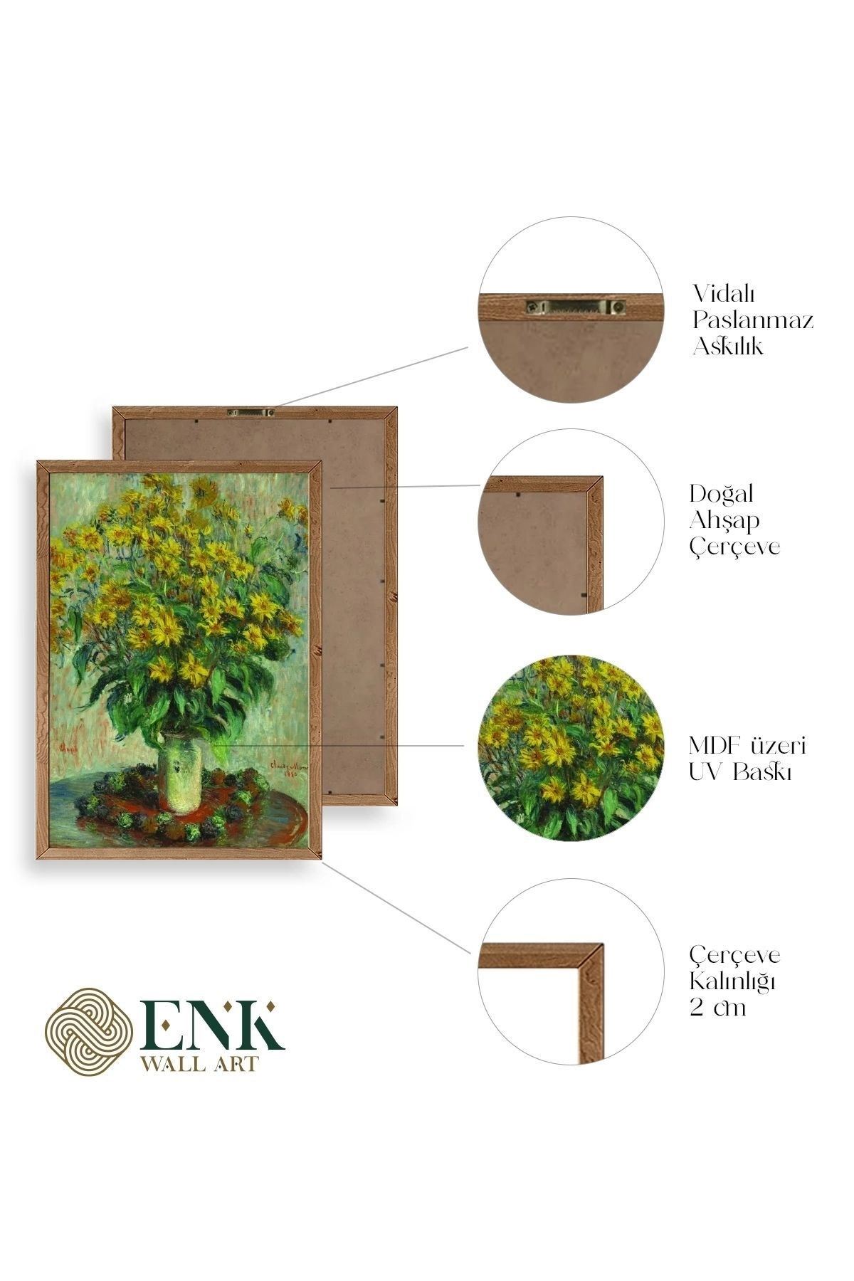 Ağaç Ahşap Çerçeveli Tablo