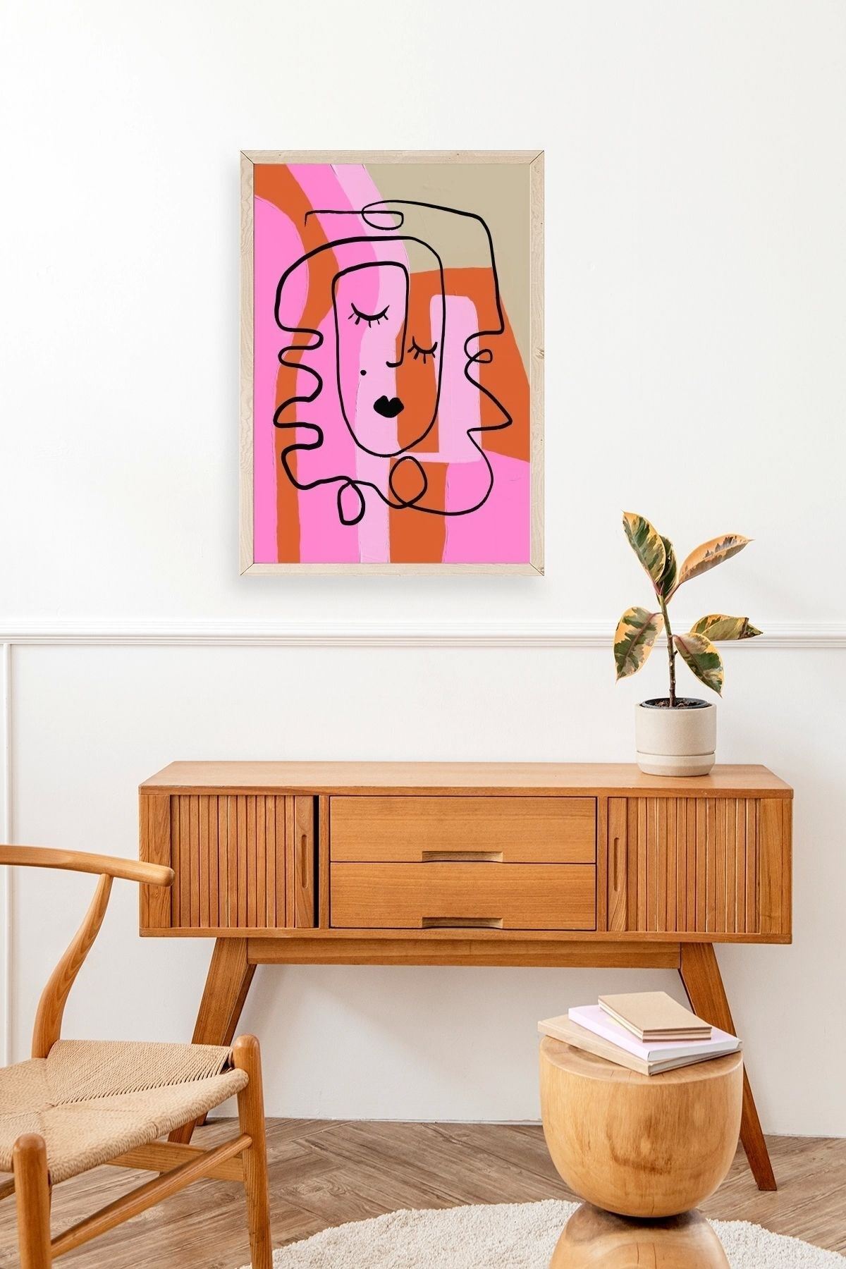 Motto Ahşap Çerçeveli Tablo 17 x 23