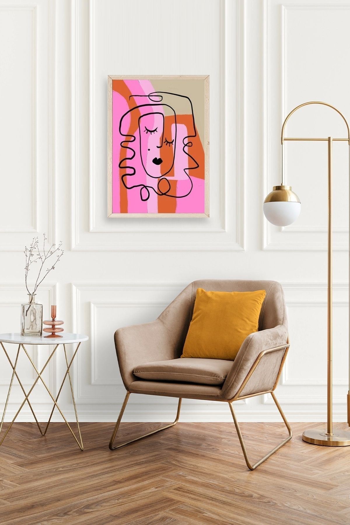 Motto Ahşap Çerçeveli Tablo 23 x 30