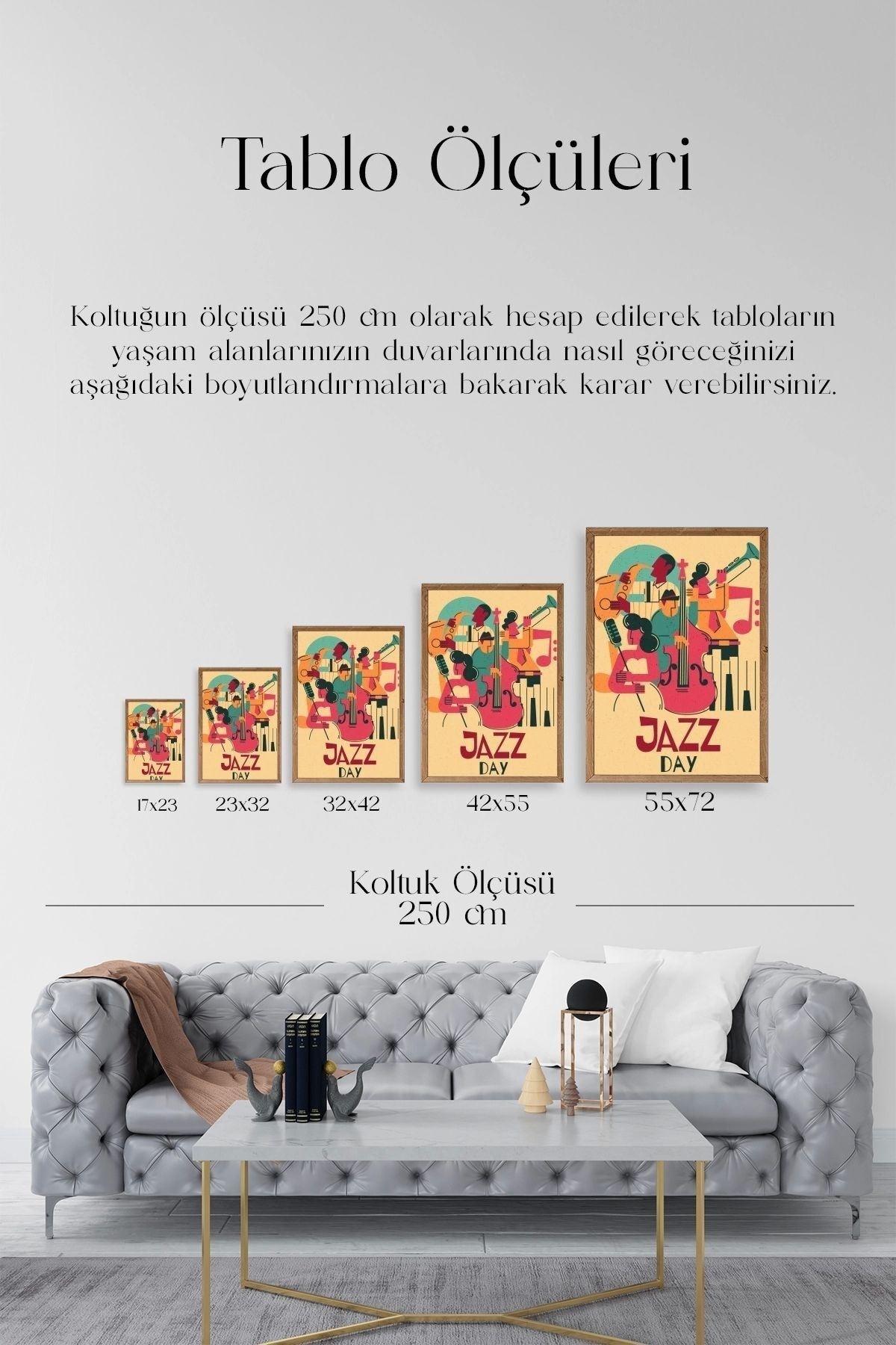 Jazz Ahşap Çerçeveli Tablo 23 x 30