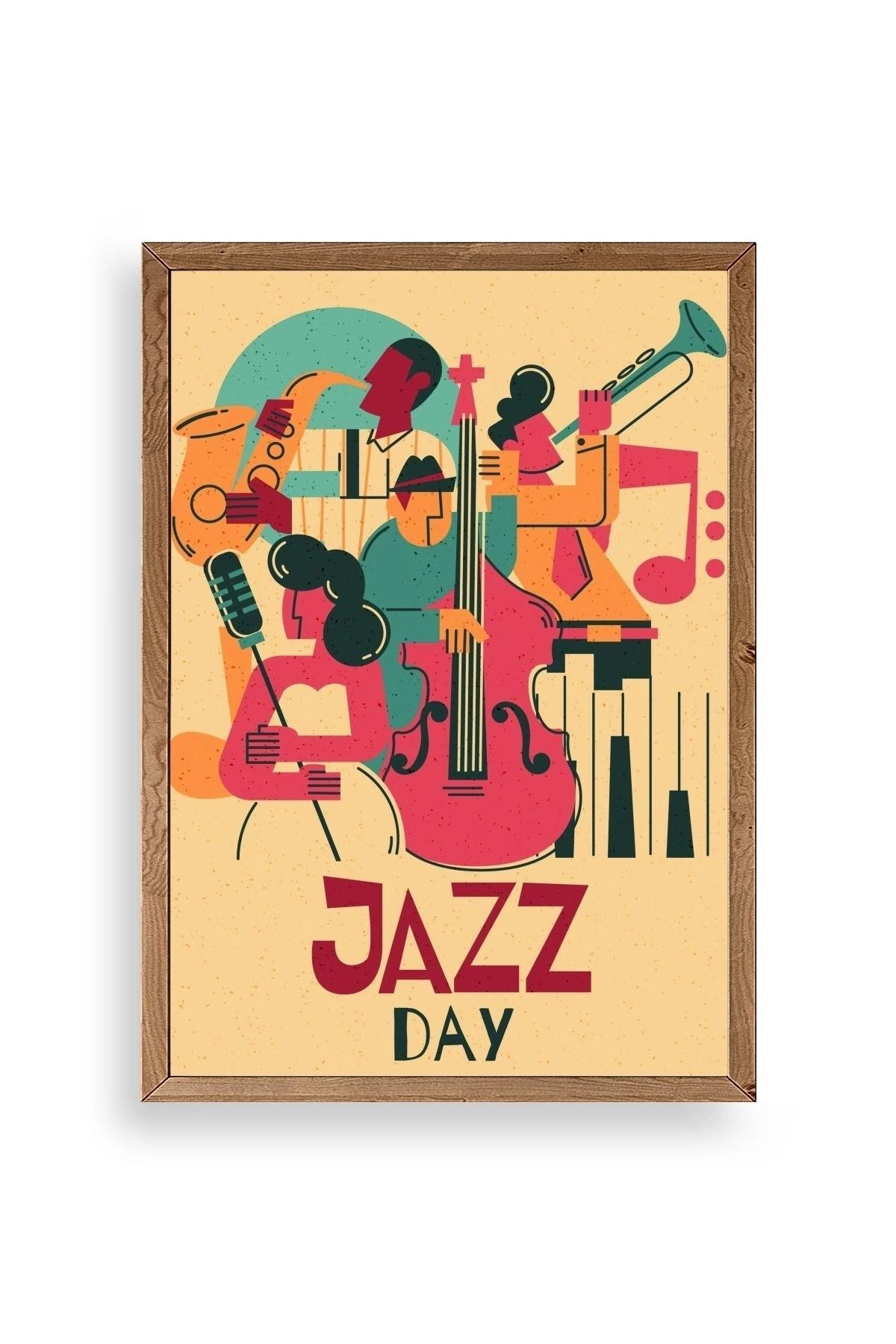 Jazz Ahşap Çerçeveli Tablo 50 x 70