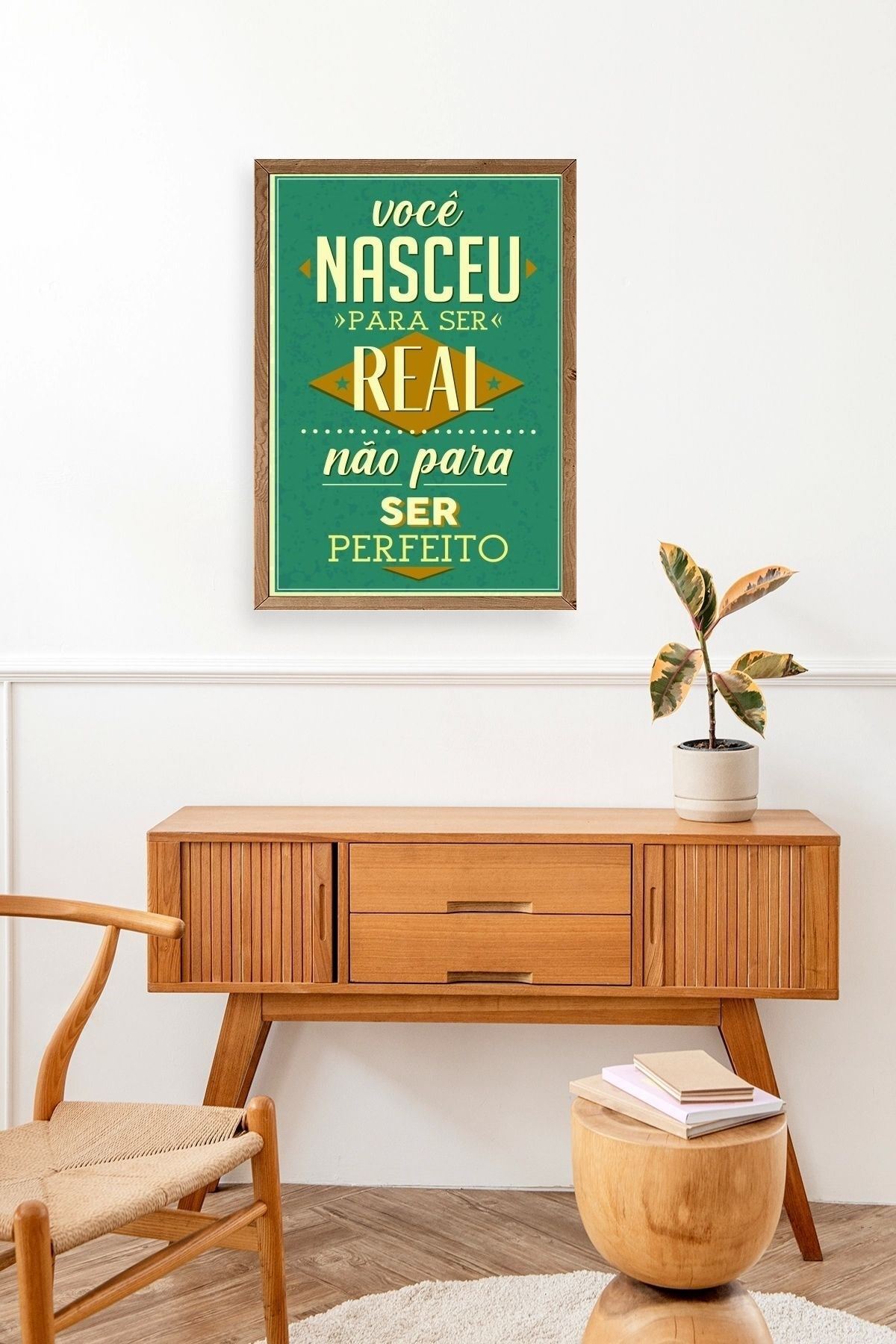 Motto Ahşap Çerçeveli Tablo 50 x 70