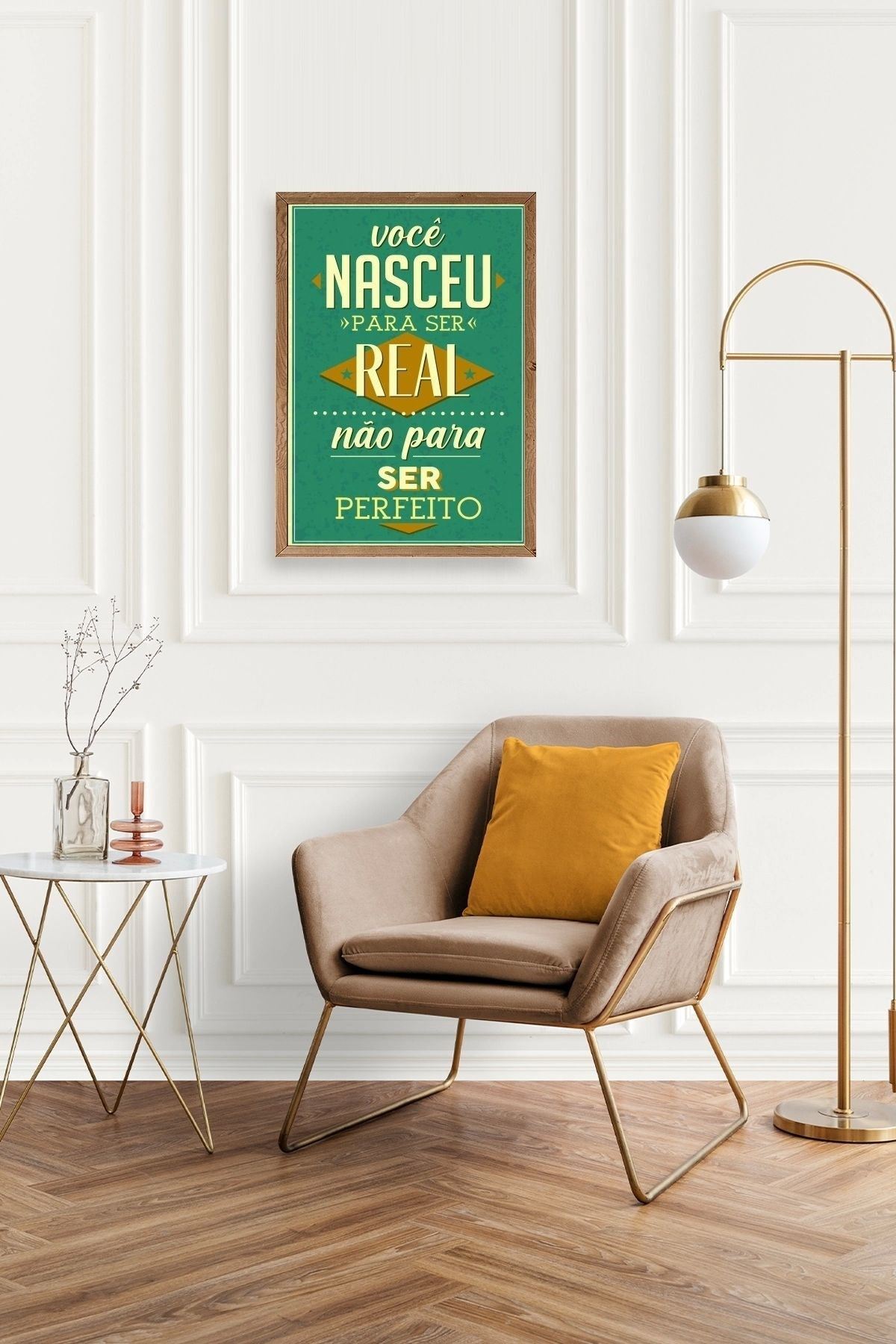 Motto Ahşap Çerçeveli Tablo 23 x 30