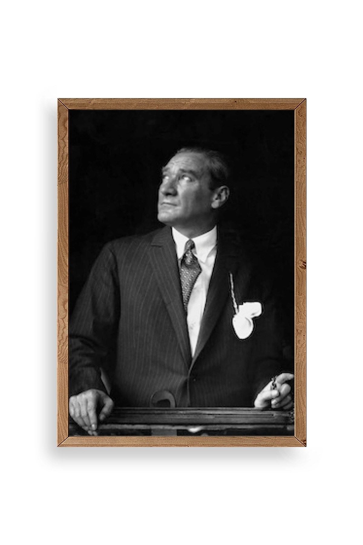 Atatürk Ahşap Çerçeveli Tablo 17 x 23