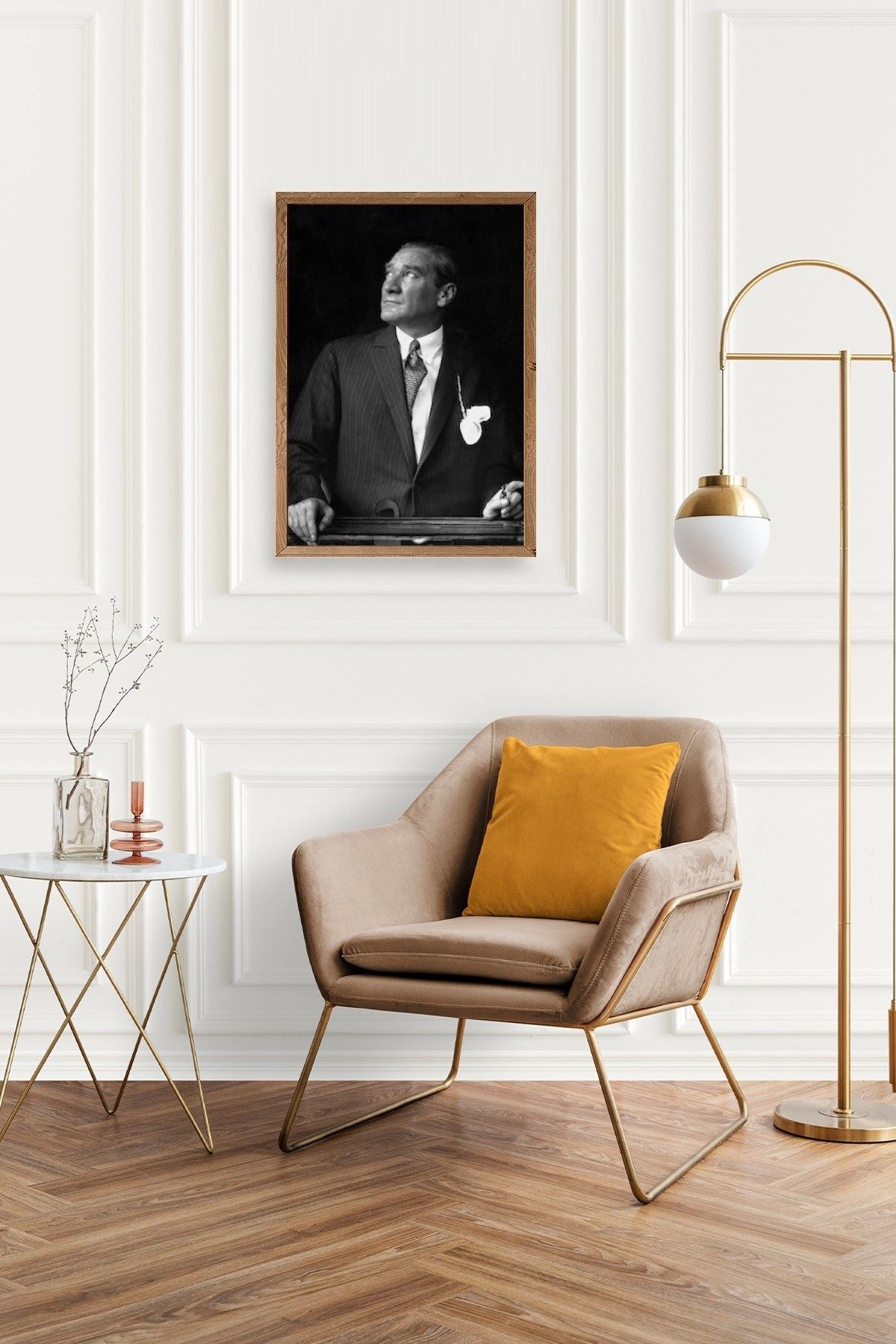 Atatürk Ahşap Çerçeveli Tablo 17 x 23