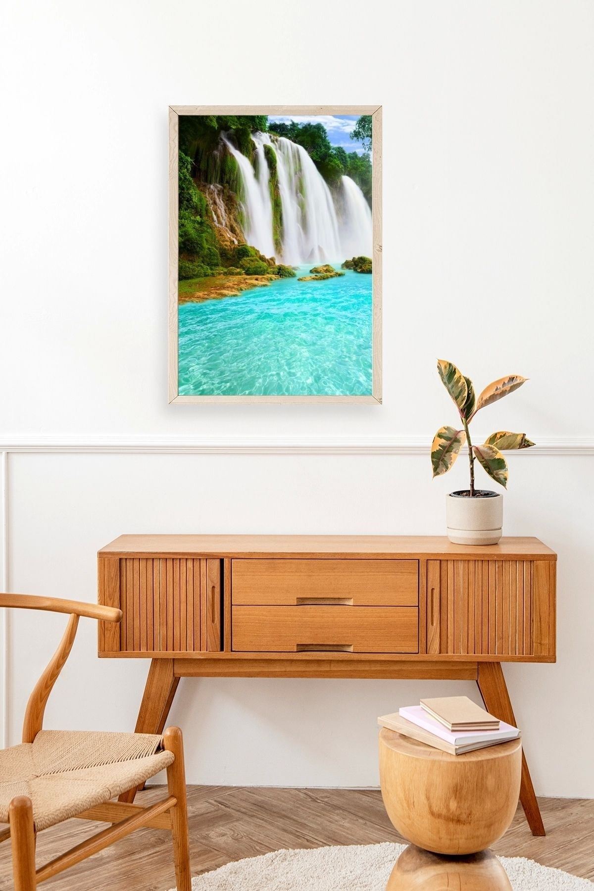 Manzara Doğa Ahşap Çerçeveli Tablo 50 x 70