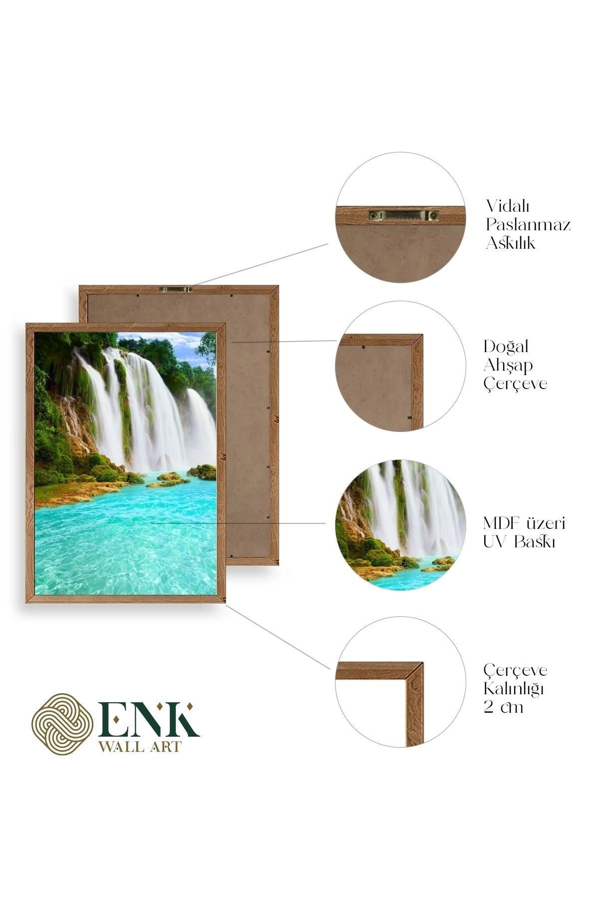 Manzara Doğa Ahşap Çerçeveli Tablo 30 x 42