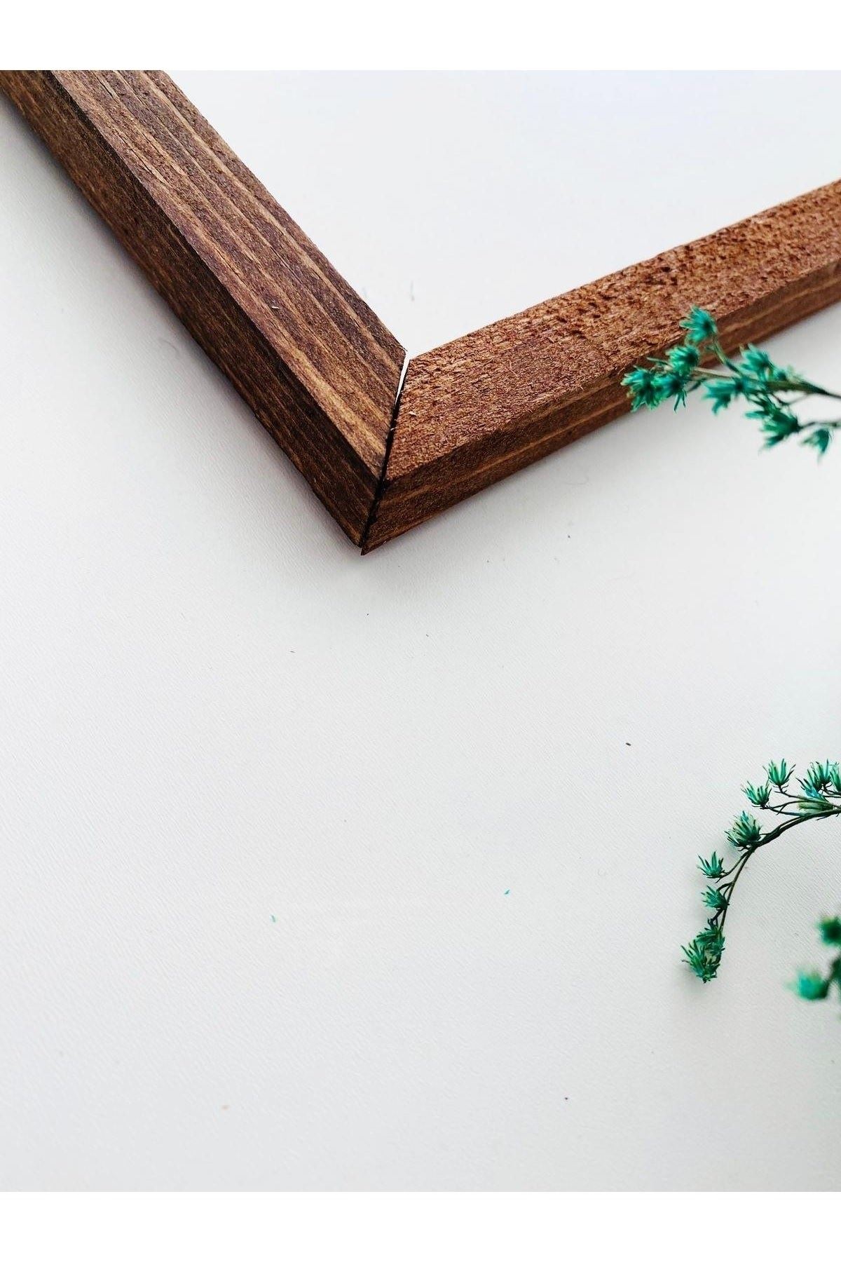 Banyo Bath Levha Ahşap Çerçeve 23 x 23