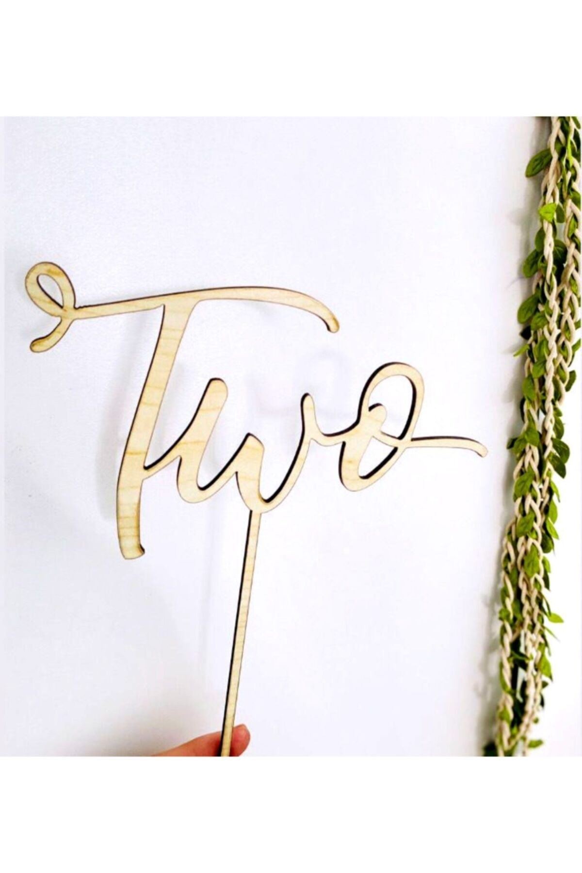 Ahşap Two Pasta Süsü