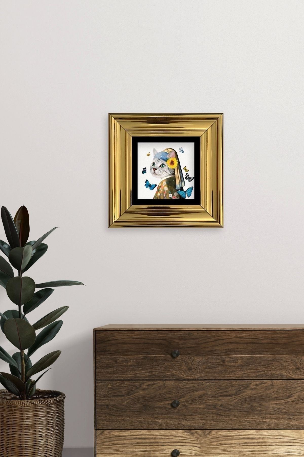 Van Gogh Çerçeveli Taş Tablo 20 cm