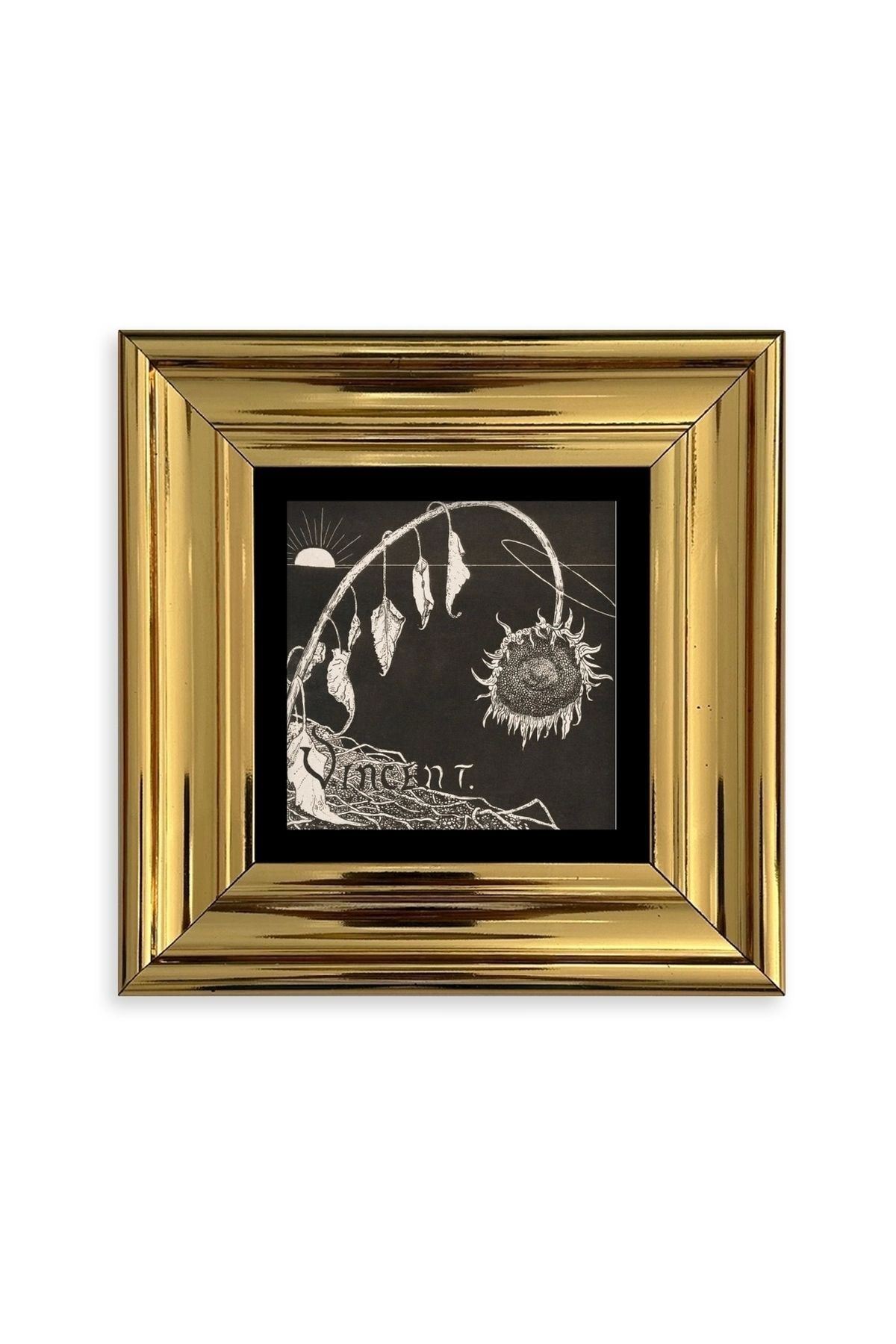 Van Gogh Çerçeveli Taş Tablo 20 cm