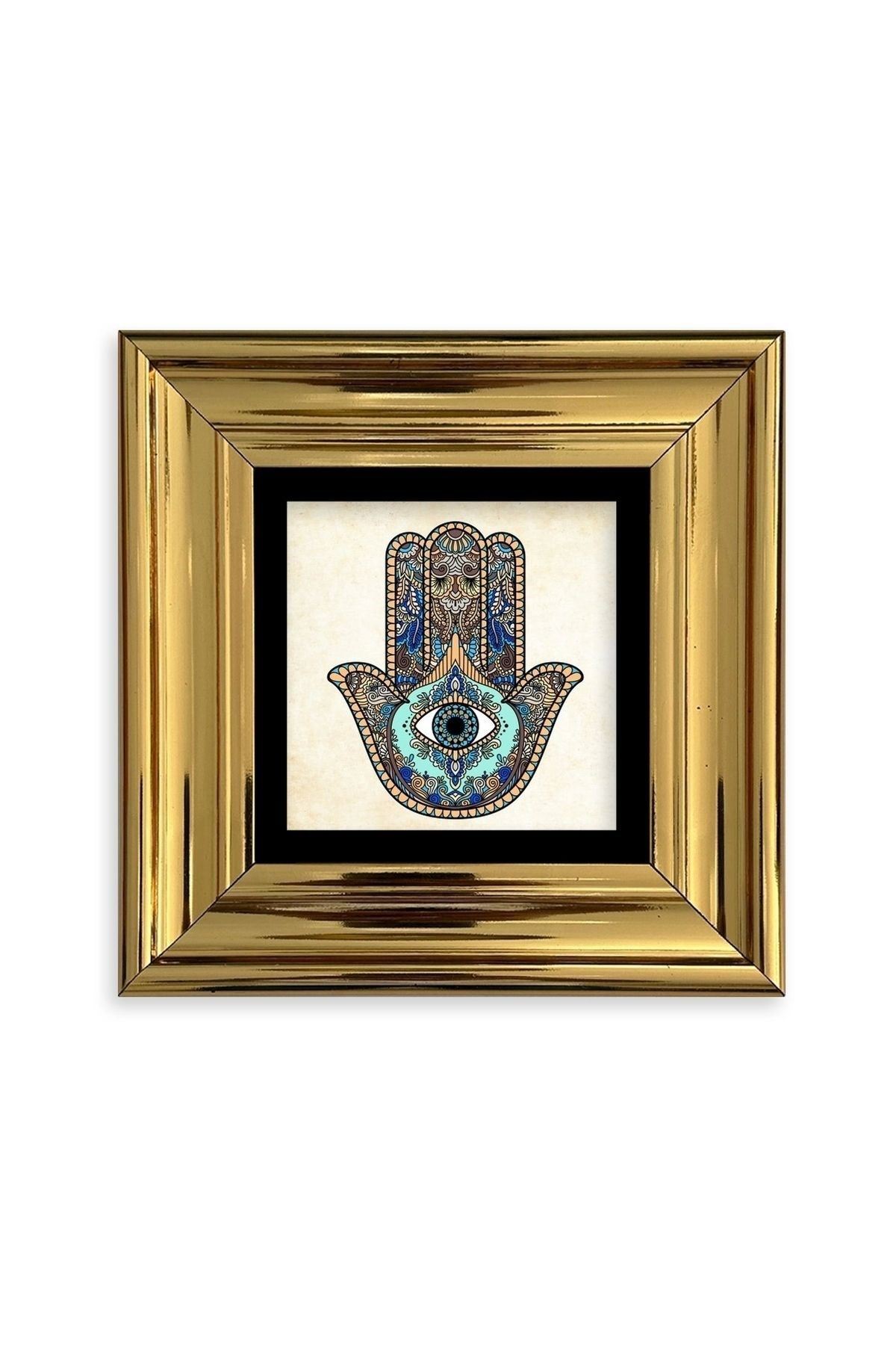 Fatma Ana Eli Çerçeveli Taş Tablo 20 cm