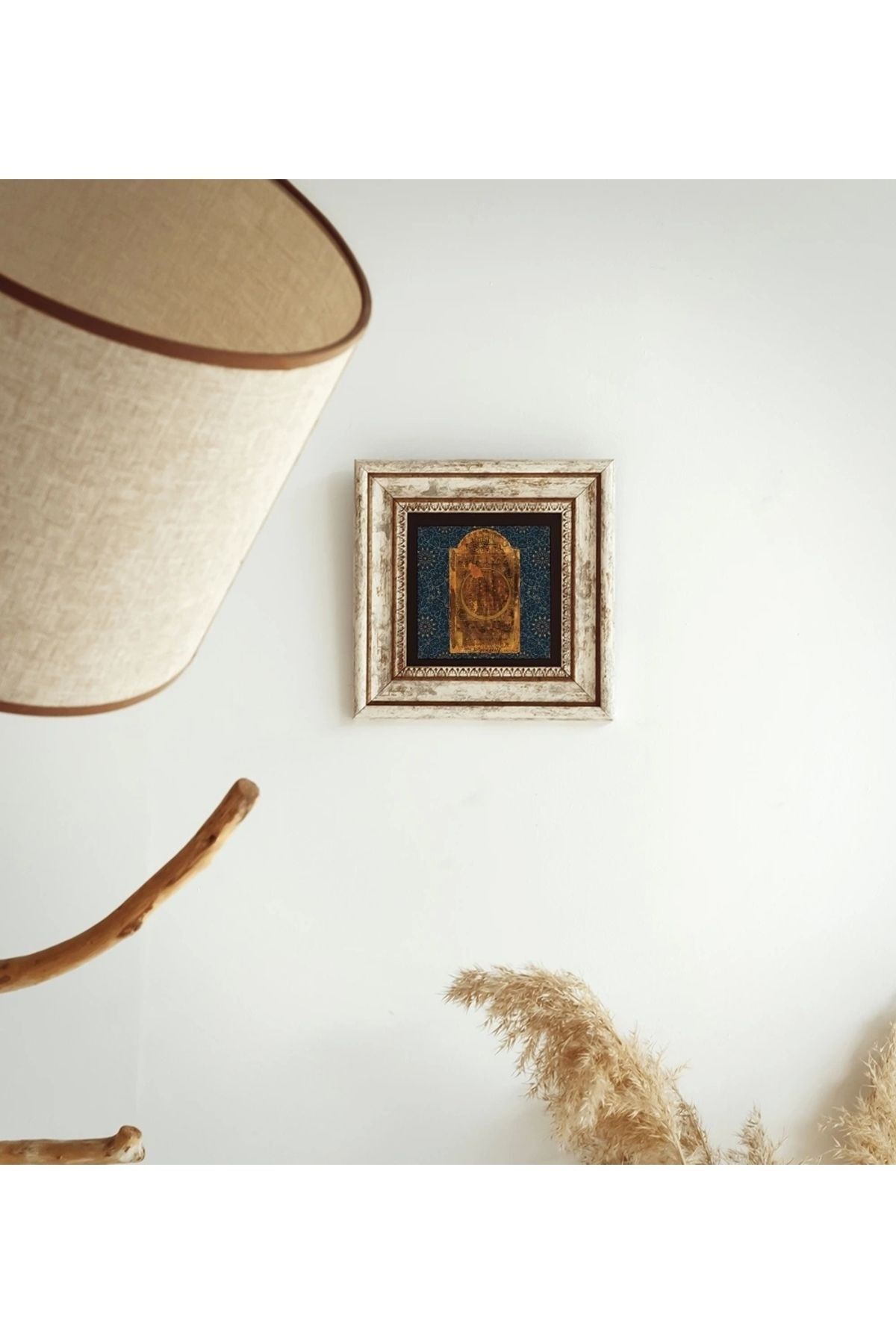 Hilye-i Şerif Çerçeveli Taş Tablo , Çerçeveli Taş Duvar Dekoru 20 cm