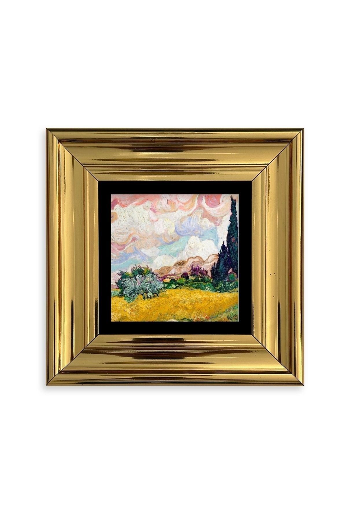 Van Gogh Çerçeveli Taş Tablo 20 cm